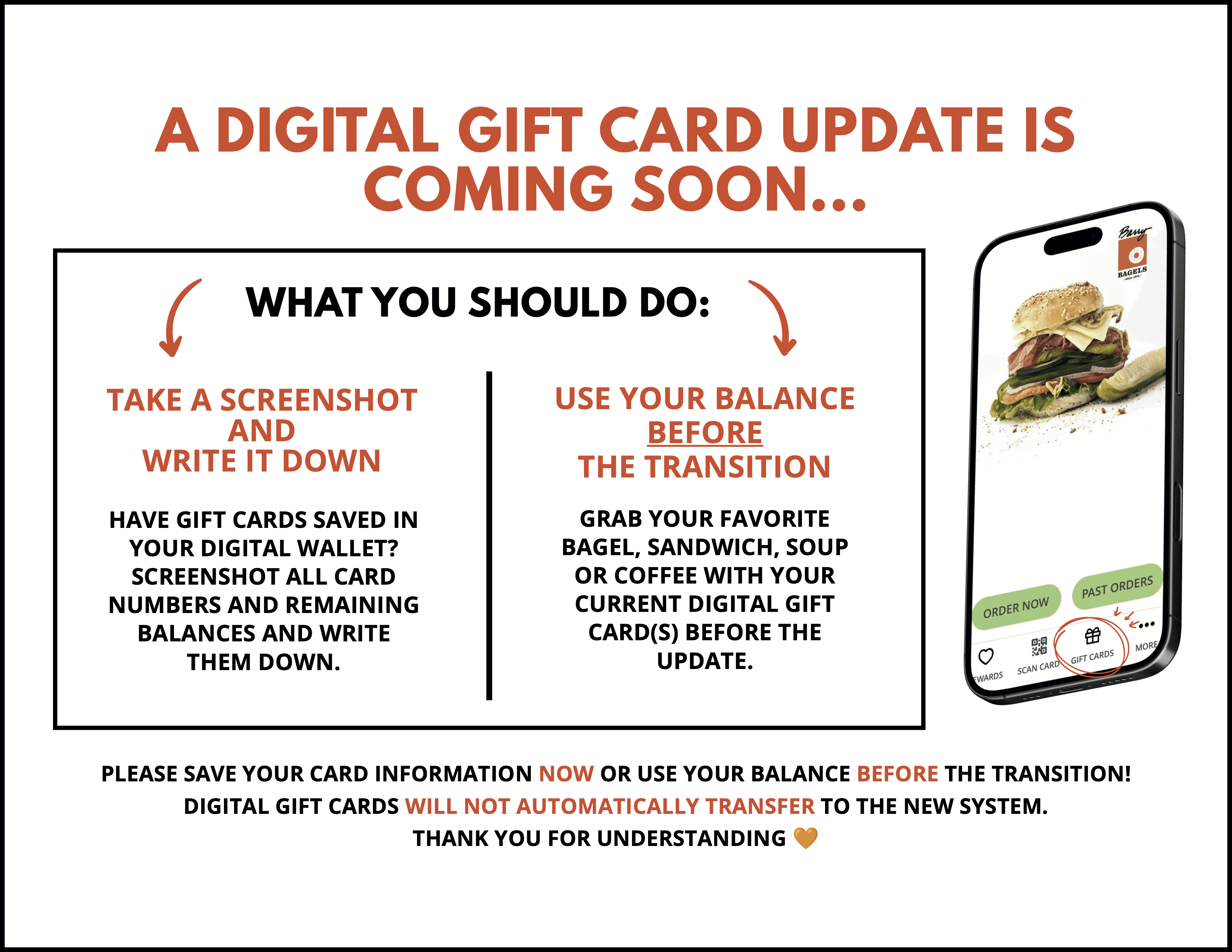 Digital Gift Card Announcement